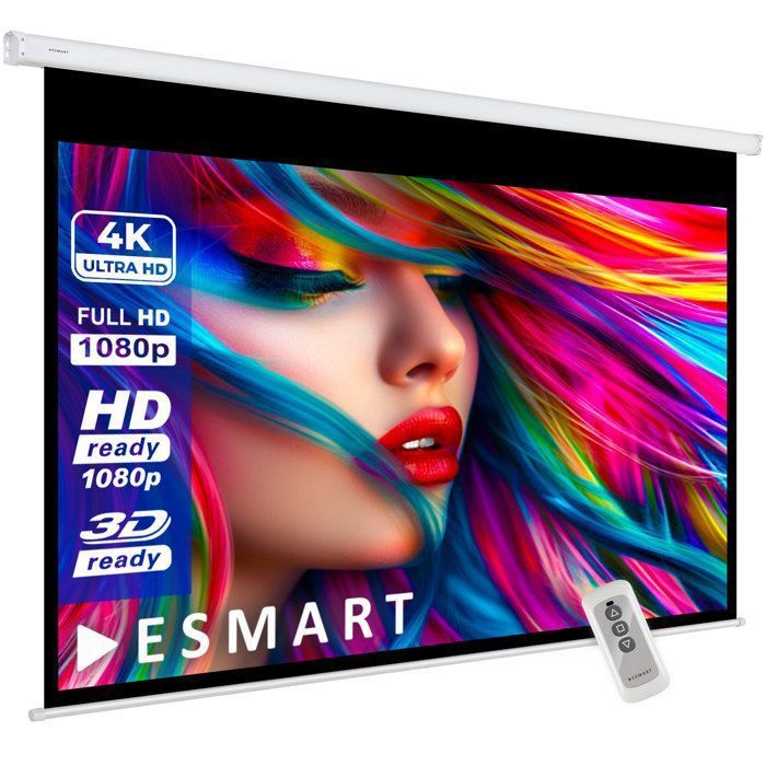 Écran de projection motorisé ESMART Economy EXM 180 x 101 cm (81