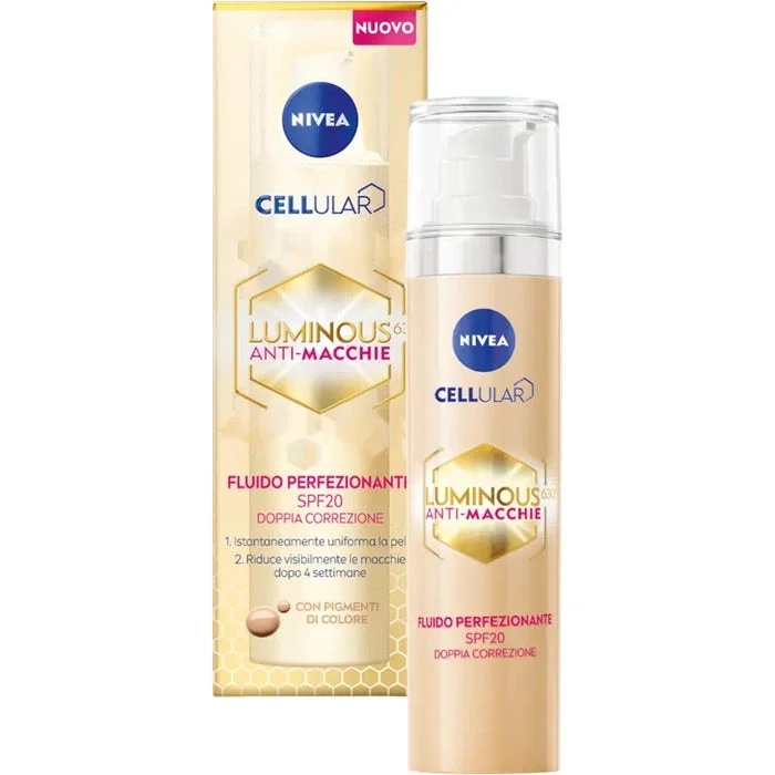 NIVEA Nivea Face Cellular Luminous 630 SPF20 40 ml Perfectionerende vloeistof tegen huidimperfecties