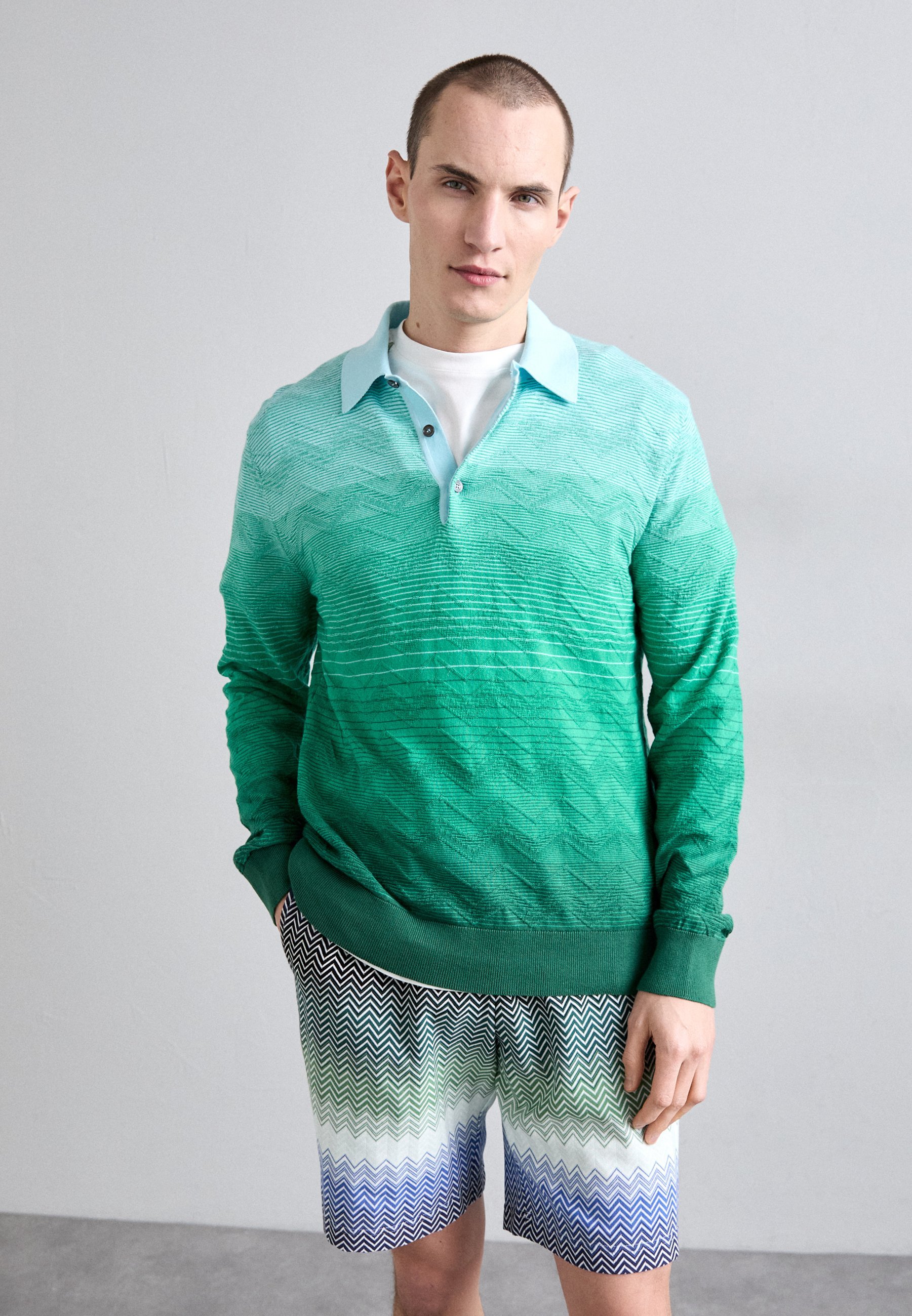 Missoni shorts - blauw/groen