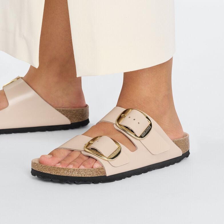 Arizona Big Buckle Pelle naturale vernice - High-Shine New Beige High-Shine New Beige