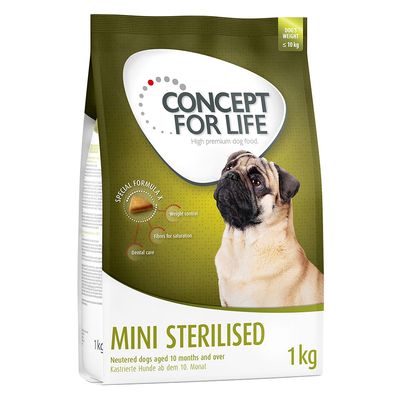 x 1 kg/1,5 kg Concept for Life tørfoder til hunde - Specialpris!*