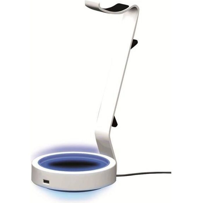 PS5 Controller Charging Stand + Miles Morales Figurine - Blue Light
