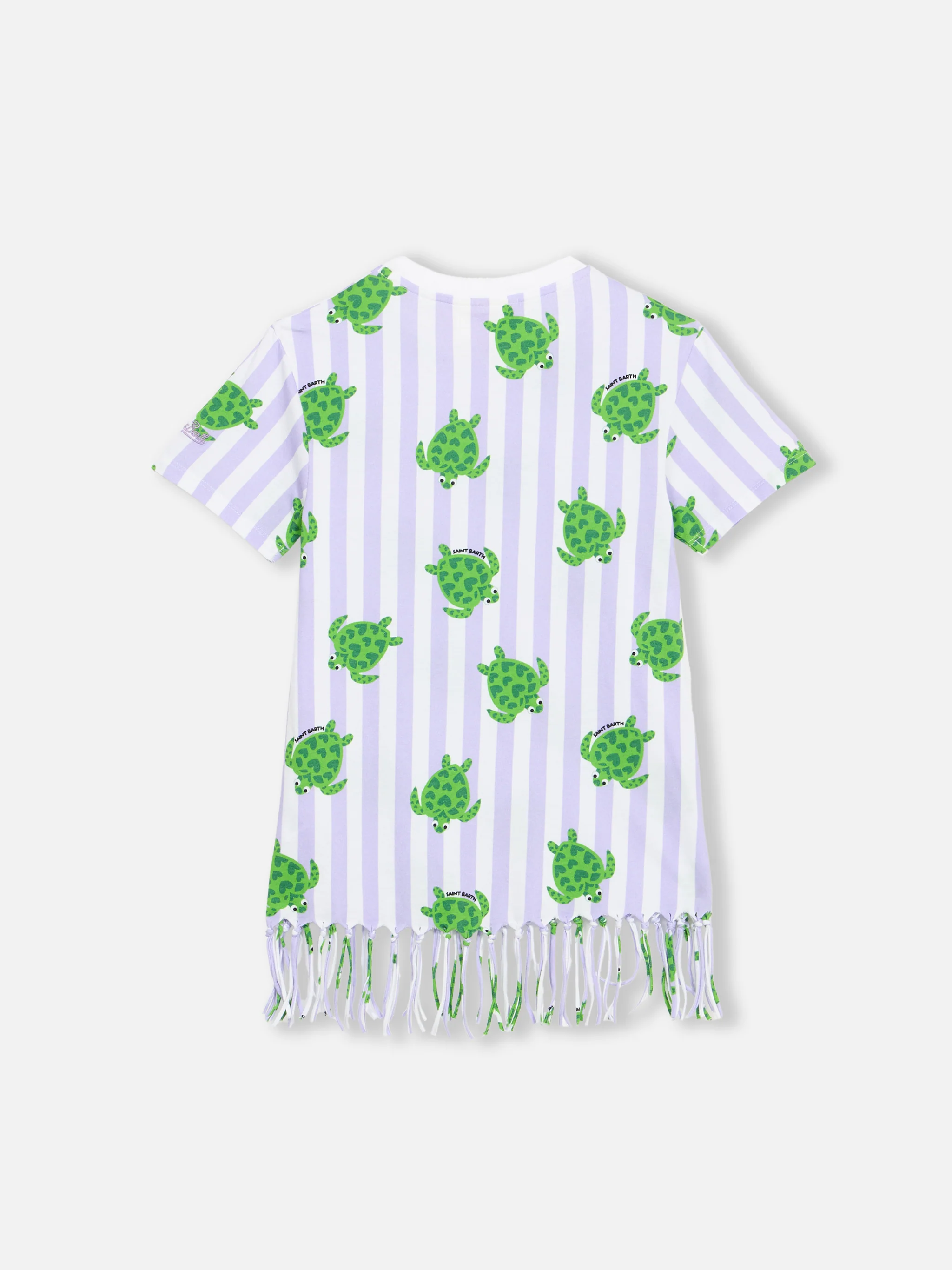 Abbey-Kleid für Mädchen mit Fransen und Schildpattmuster