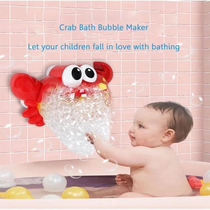 Juguete de baño - No especificado - Máquina de burbujas con forma de cangrejo - Colores brillantes - A partir de 18 meses - Unisex