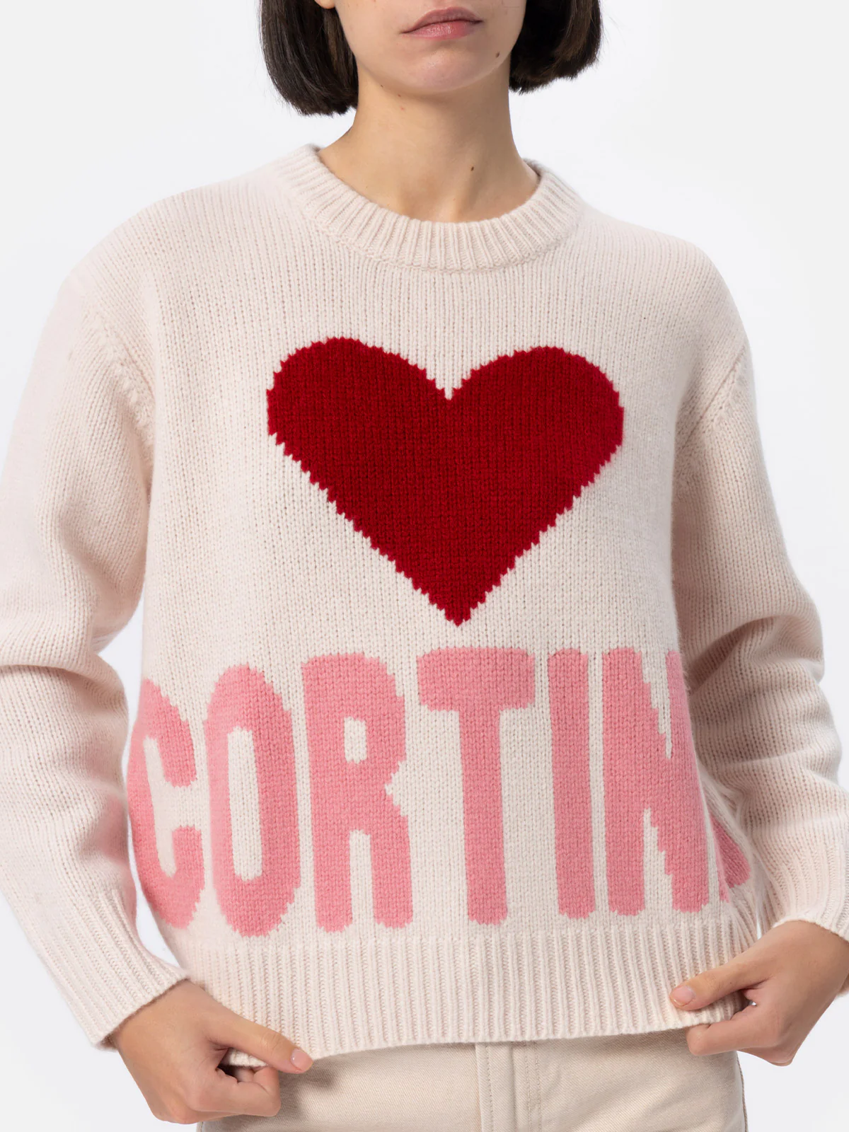 Kyla damestrui met witte Fair Isle jacquardprint (Cortina)