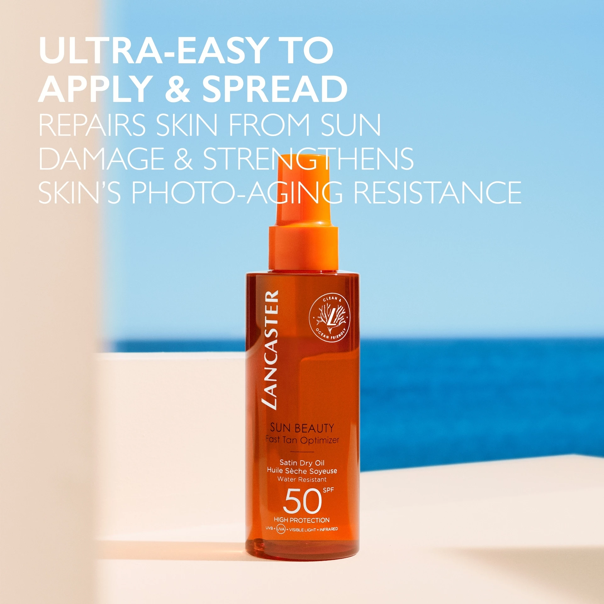 Satensko suho ulje za lice i tijelo za zaštitu od sunca SPF30 150 ml - Lancaster