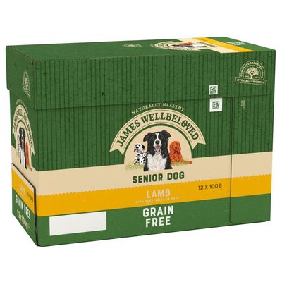 James Wellbeloved Senior Grain Free Pouches - Jagnięcina z warzywami