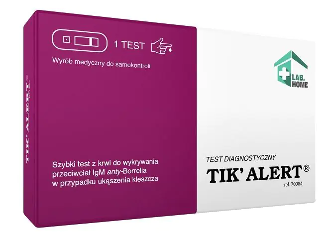 LabHome Tik'Alert, Szybki test z krwi na boreliozę