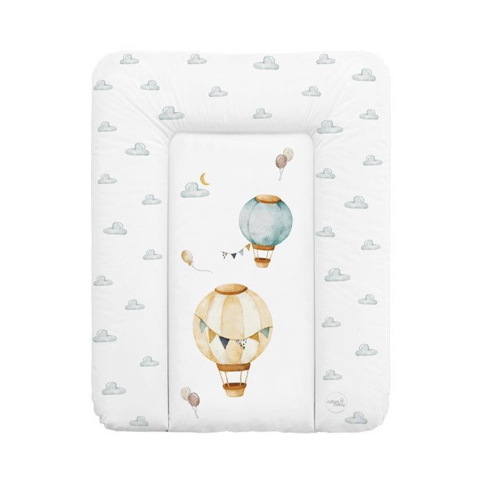 Ceba Baby Matelas à langer epais lavable - Ballons, 50x70 cm - Certifié Öko-Tex, Imperméable