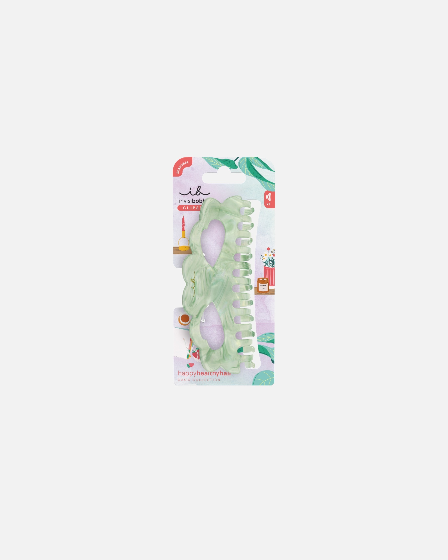 Invisibobble plaukų segtukas „Oasis Matcha Reset“ (XL) – 1 vnt.