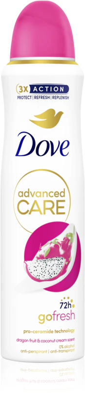 Desodorante em spray Dove Advanced Care Go Fresh Pitaya e Coco