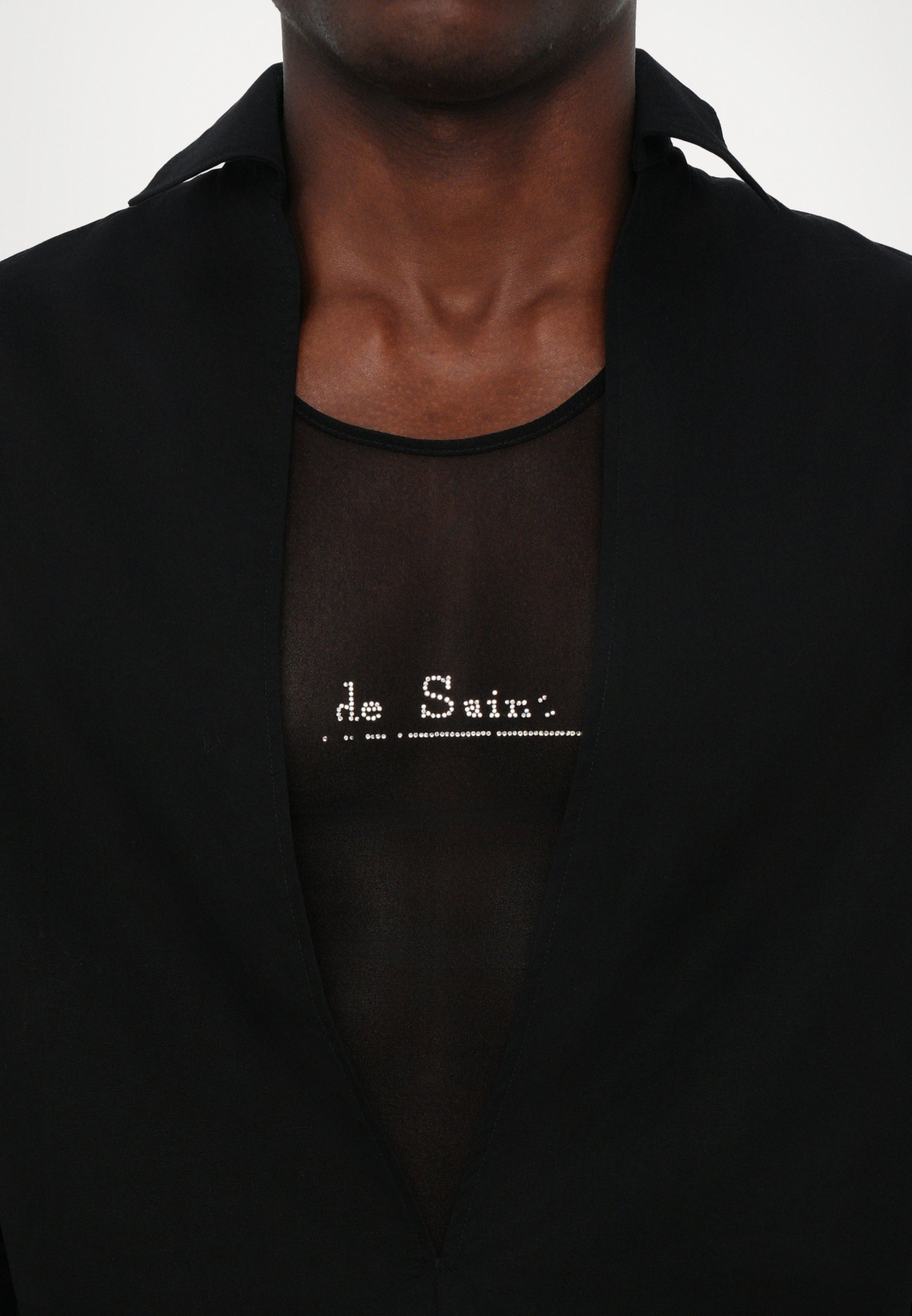 Ludovic de Saint Sernin ALAN SHIRT UNISEX - Overhemd - zwart
