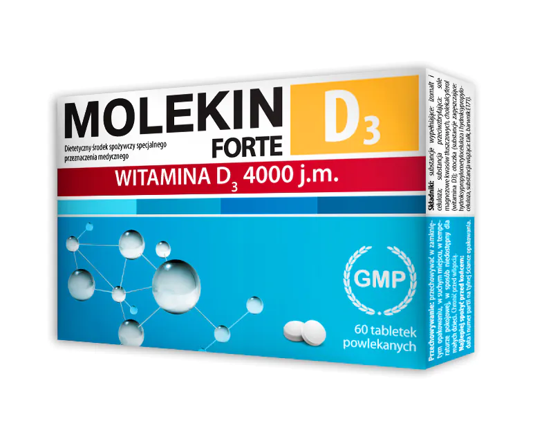 Molekin D3 Forte 4000 j.m., Tabletki