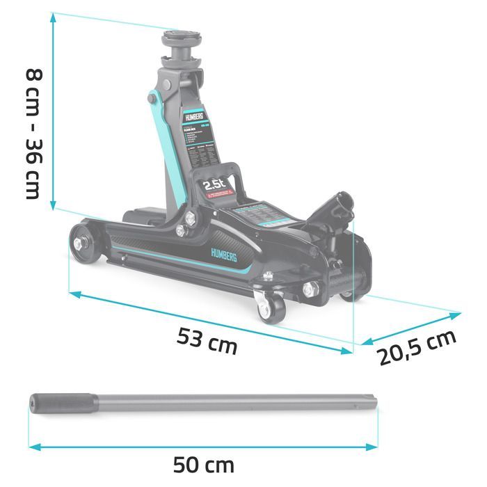 Elevador de coches Humberg HM-380 de 2,5 toneladas