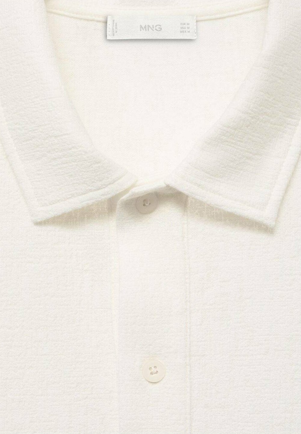 Camisa polo Mango STRUCTURED - off-white
