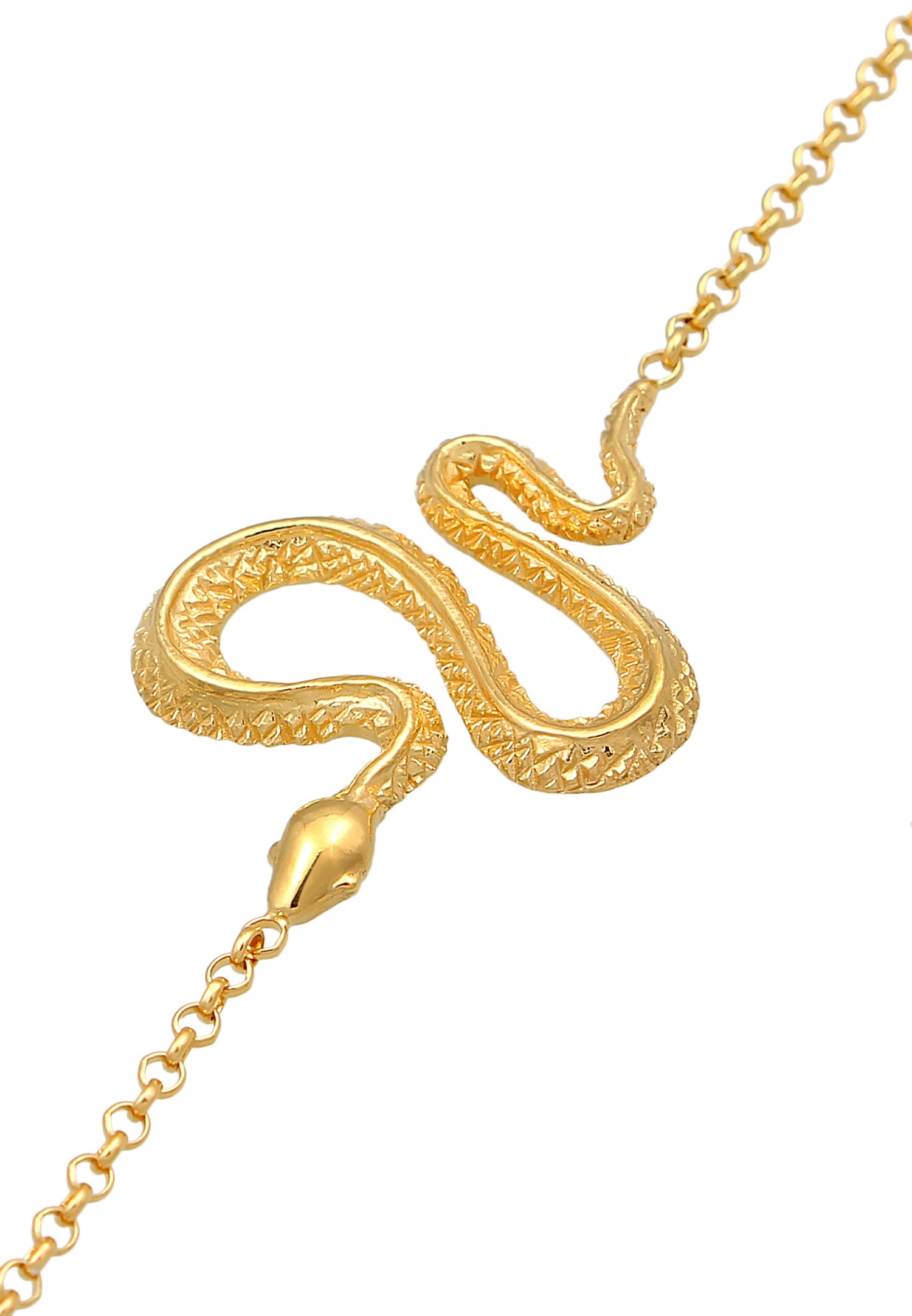 Elli Femmes serpent symbole tendance en argent sterling 925