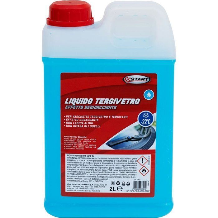 Líquido limpiaparabrisas Start, líquido limpiaparabrisas con efecto antihielo -22°C, 2L