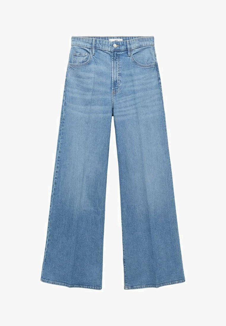 Mango RISE WIDE - Jeansy dzwony - niebieskie