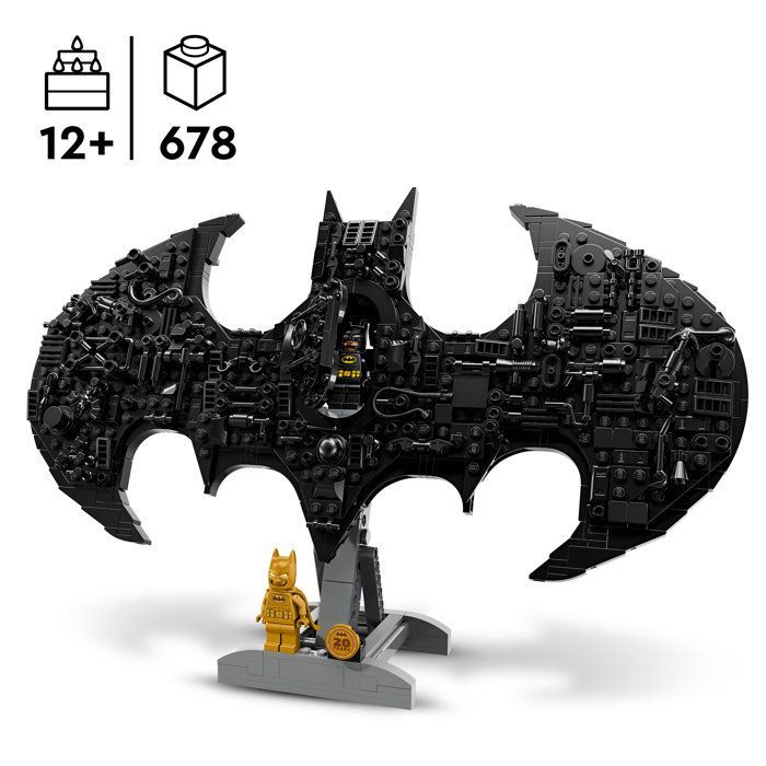 LEGO DC Batman 76330 Logo de Batman - Jeu de Construction pour Garçon ou Fille dès 12 ans