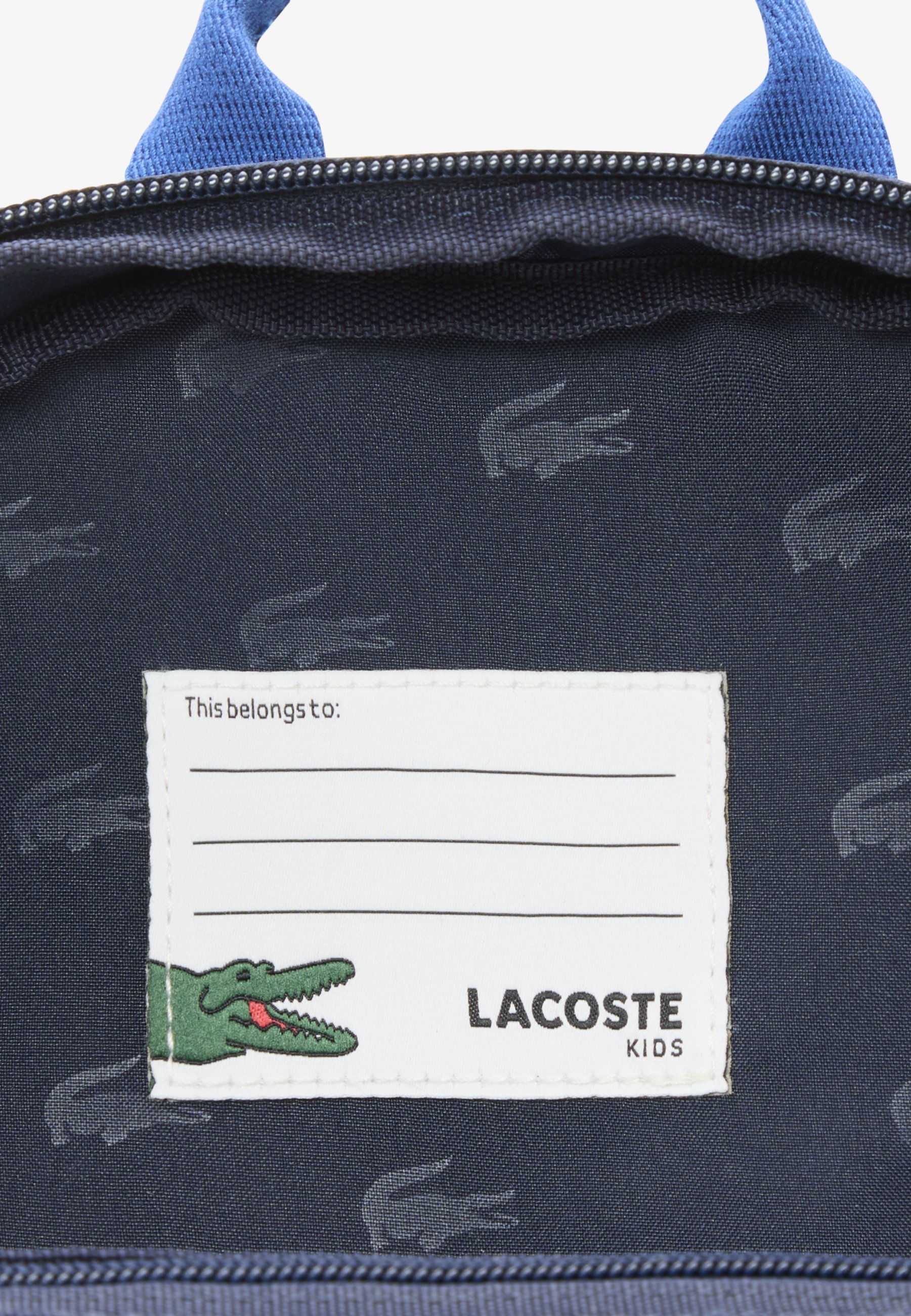 Lacoste Pennenbakje Unisex - Schooltas - Marineblauw