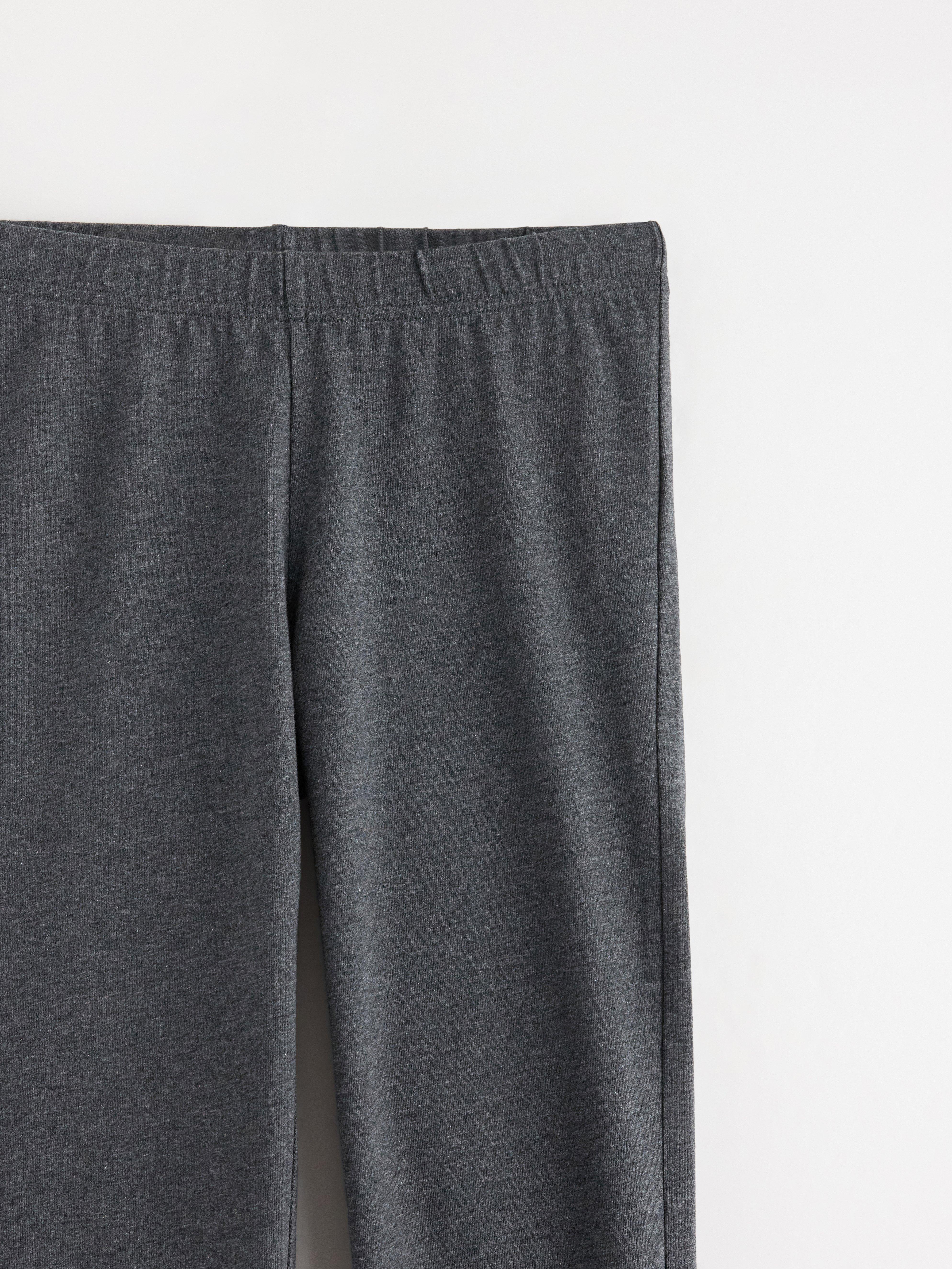 Leggings gris oscuro jaspeado
