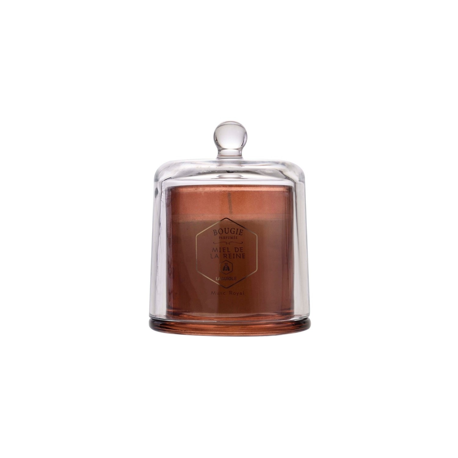 La guiole Bougie Parfumée et Sa Cloche, musc blanc 22 Heures de Parfum, 145 g