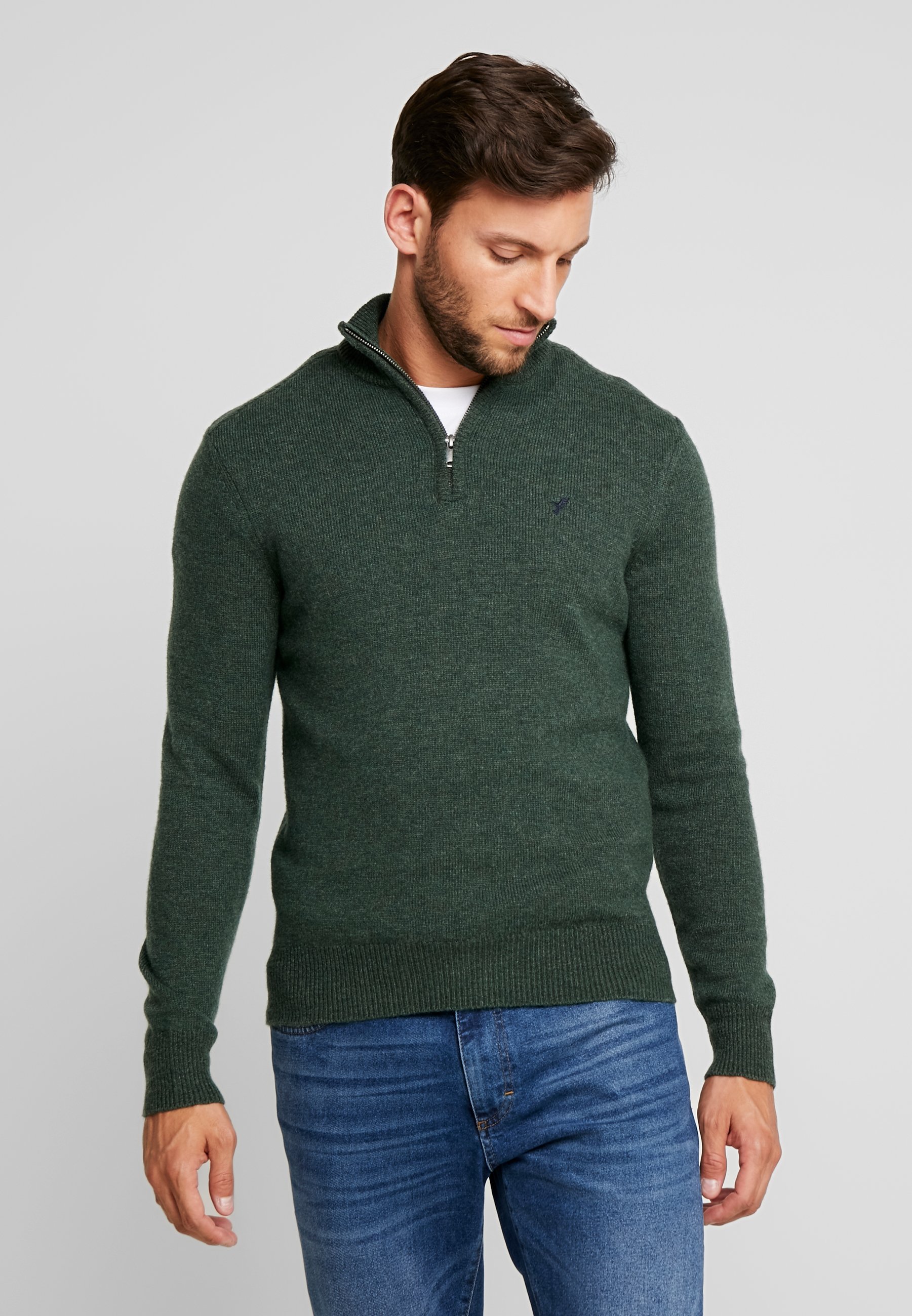 Sveter Pier One - tmavozelený melírovaný
