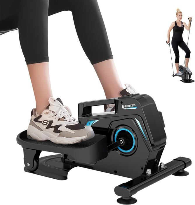 THERUN Mini Elliptische Trainer voor Thuis of Kantoor, Cardiotraining met LCD-scherm