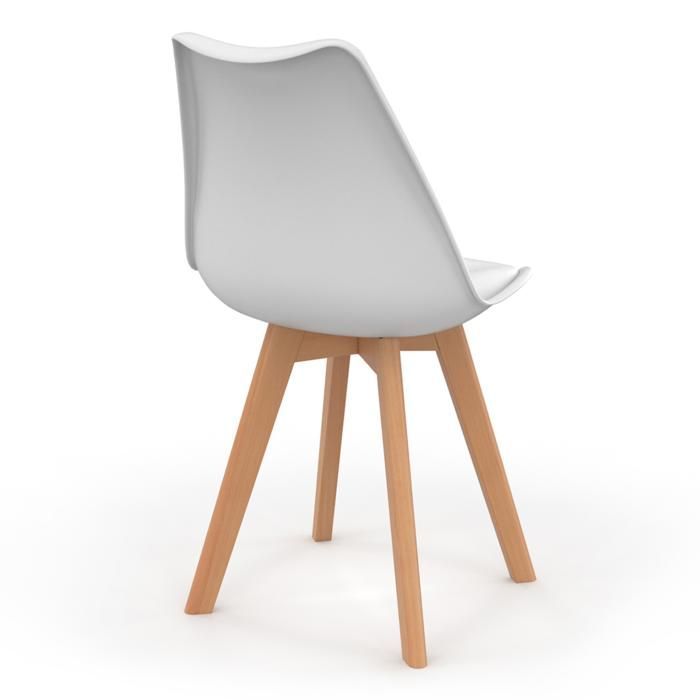 IDMARKET Lot de 6 chaises de salle à manger SARA scandinaves blanc