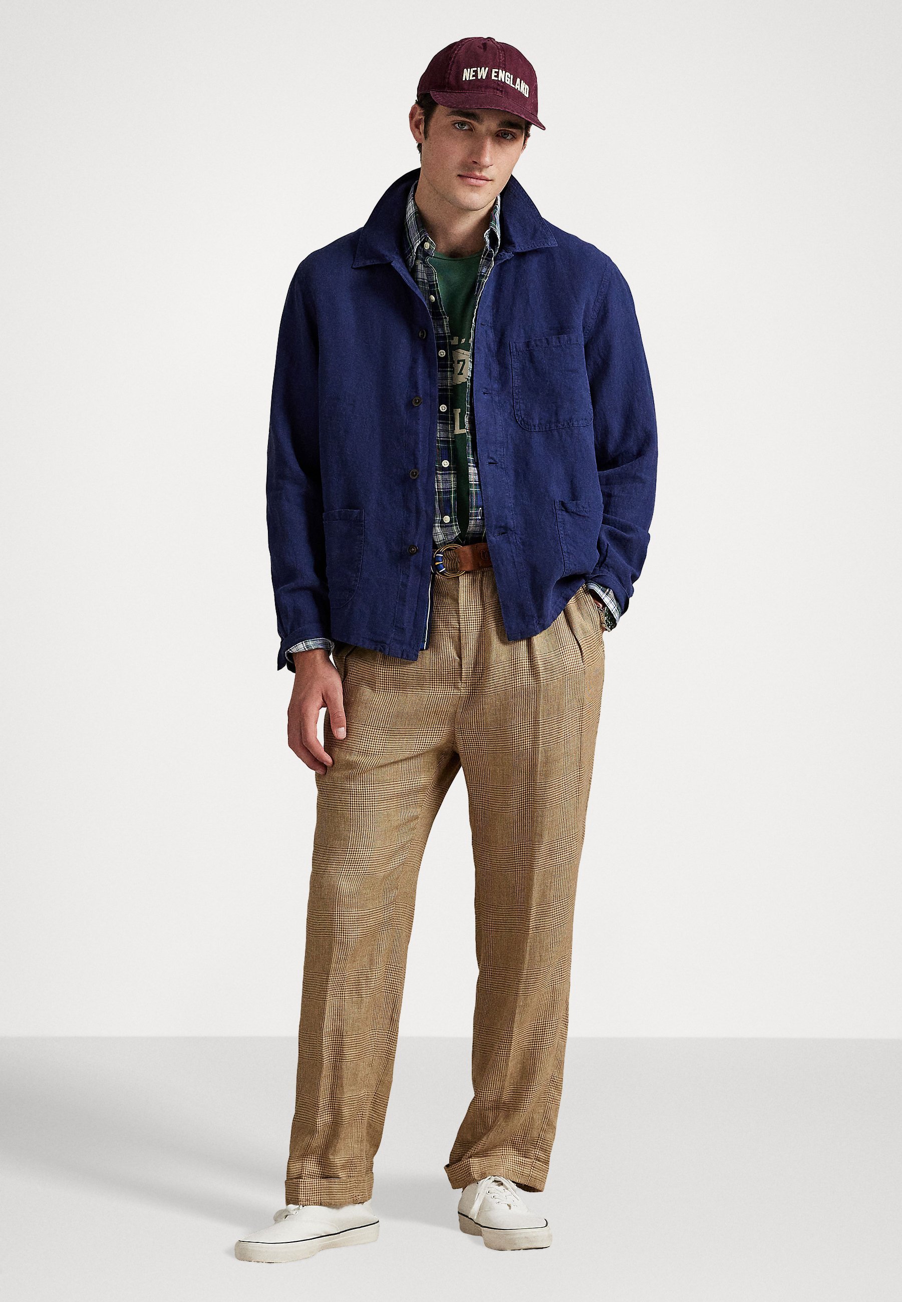 Polo Ralph Lauren LINEN UTILITY JACKET - Lichte jas - Newport Navy
