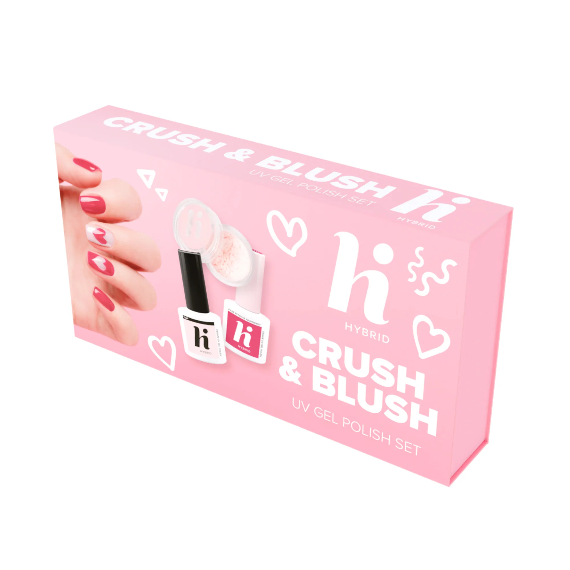 UV Gel Polish Crush & Blush Set - Cofanetto Make Up, Smalto Effetto Gel