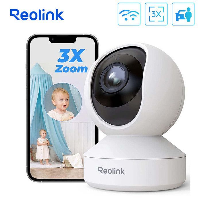 Caméra de Surveillance REOLINK Série E1 P61S 5MP WiFi 2,4/5 GHz Zoom 3X Vision Nocturne