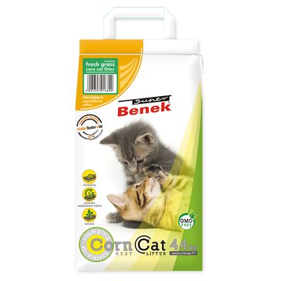 Super Benek Corn Cat Fresh Grass klonterende kattenbakvulling