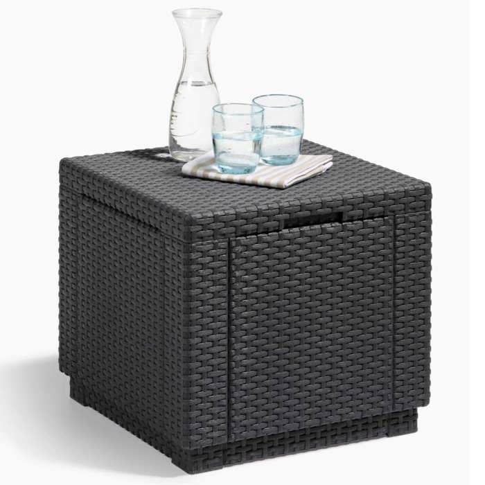 Keter Cube Graphite opbergpoef 213816 422801
