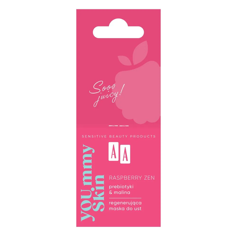 AA You.Mmy Skin Raspberry Zen Regenerująca Maska Do Ust