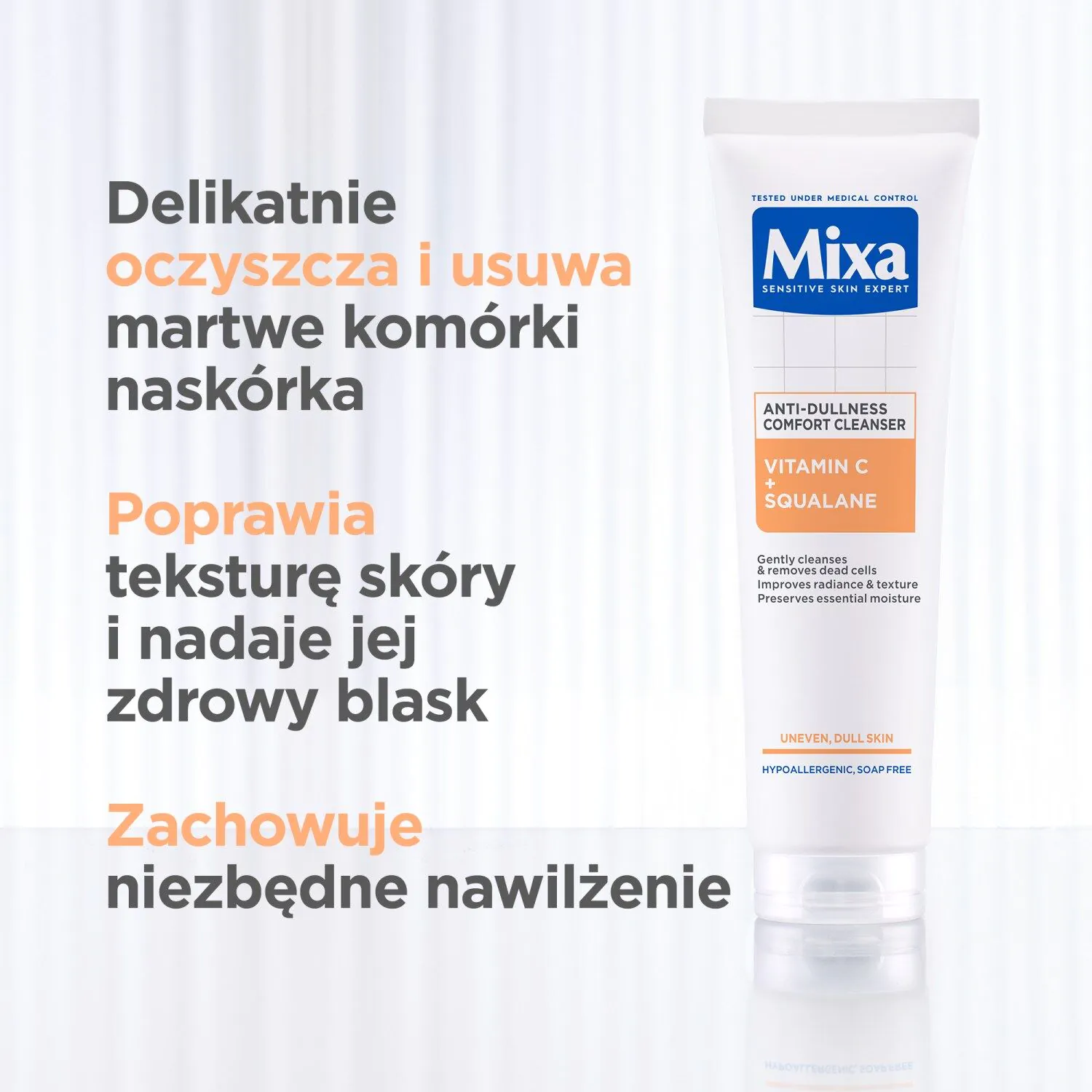 Mixa Witamina C + Skwalan Żel do mycia twarzy przeciw niedoskonałościom