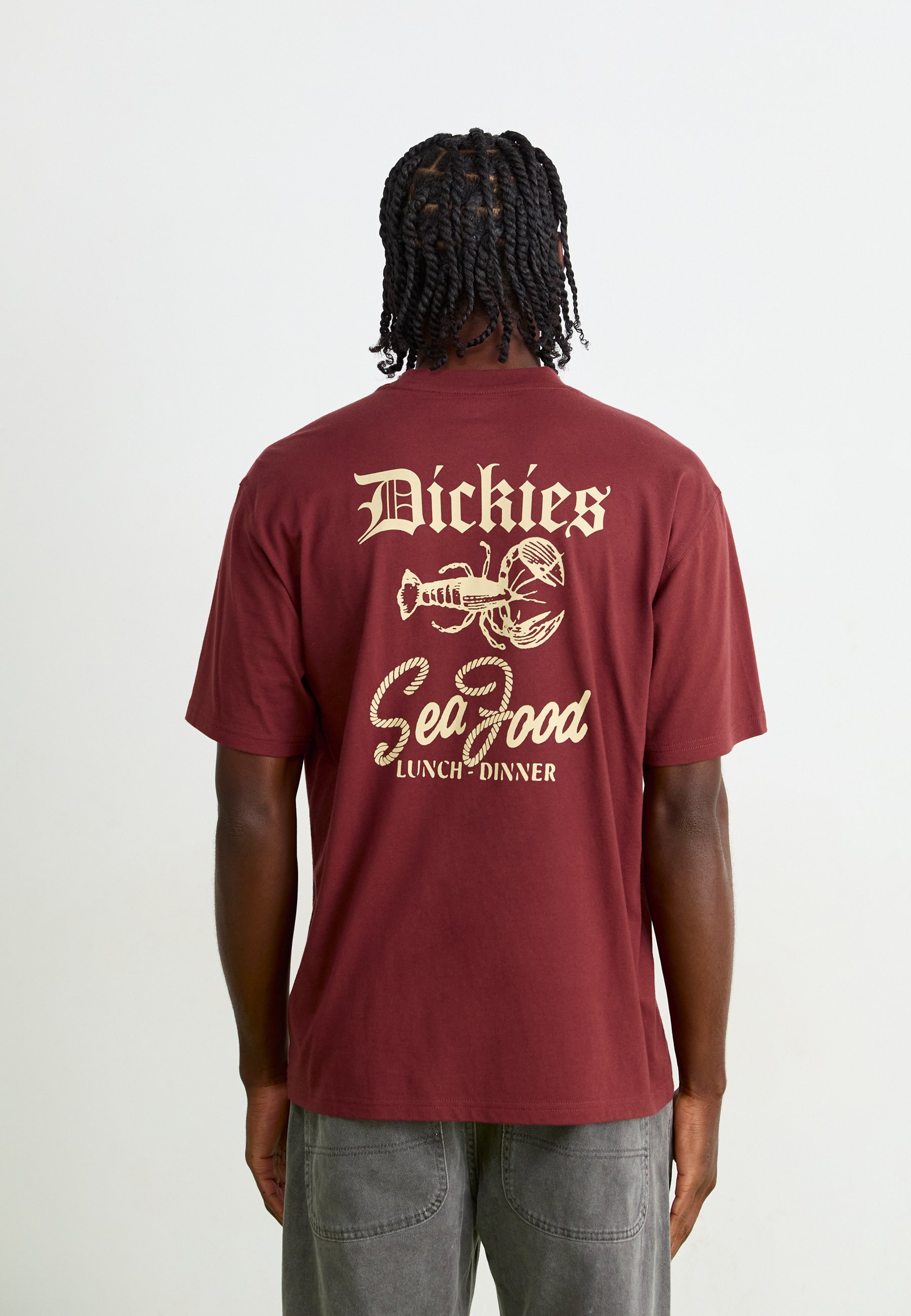 DICKIE'S DINER TEE - Tričko s potiskem - black