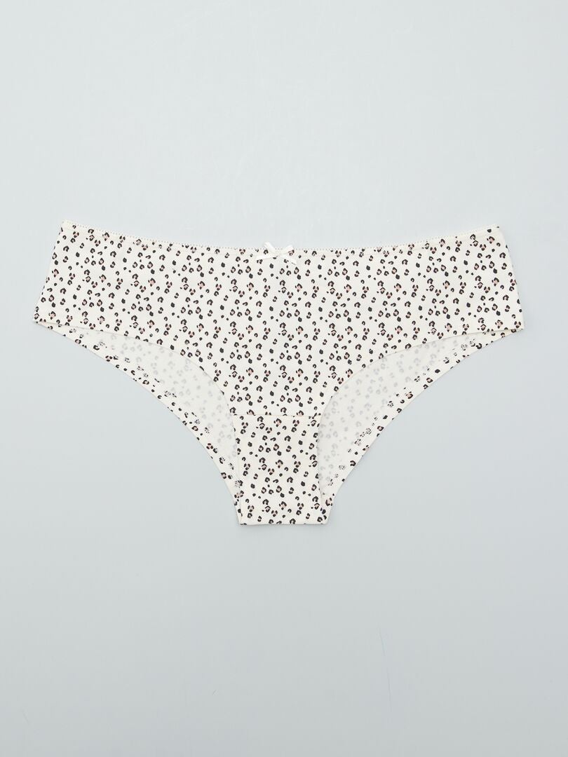 Set van 3 milieuvriendelijke slipjes - BEIGE