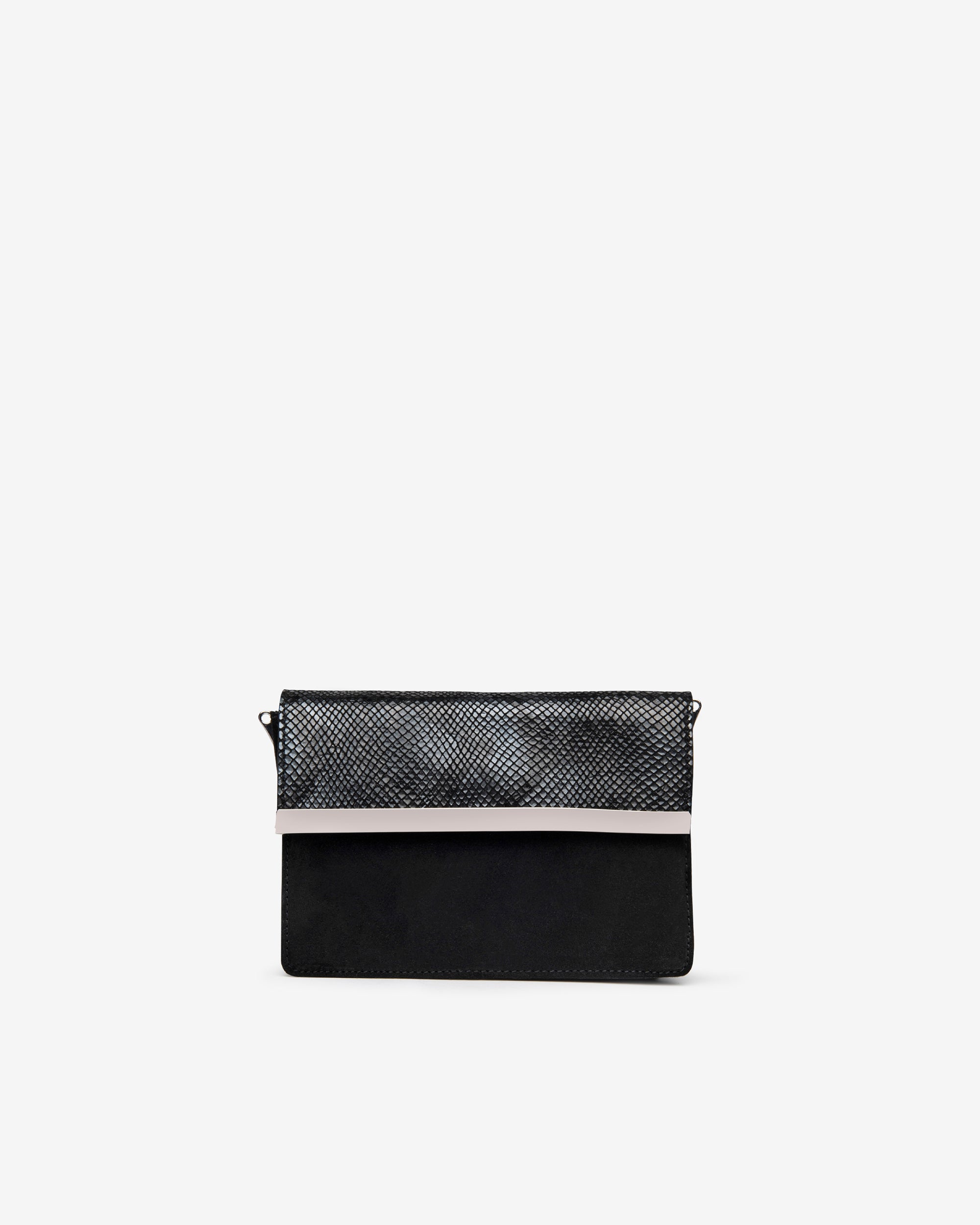  Pochette en cuir et daim pour femme