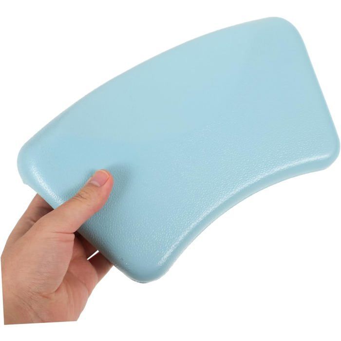 Cuscino da bagno ergonomico in morbido PU per alleviare la fatica, comodo supporto per testa e collo, accessorio rilassante per la spa.