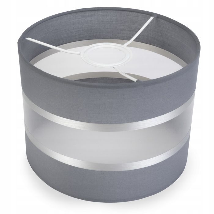 Cilindervormige lampenkap - Light-Home - ELEGANCE 2030/20 - Chromen band - 8 kleuren - 20 cm