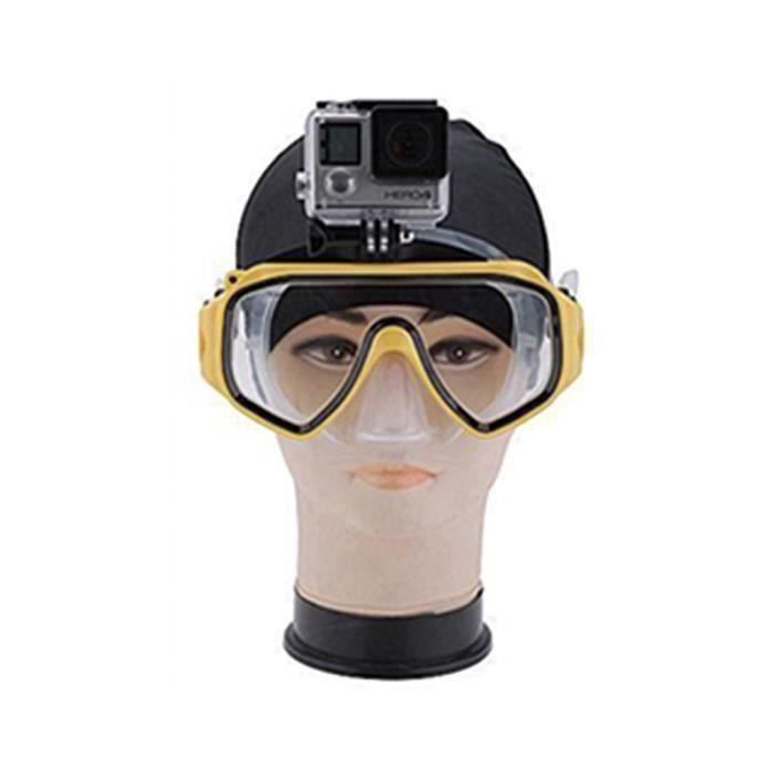 Kameramontering Dykkermaske Scuba Snorkel Svømmebriller Til GoPro Hero 2 3 3+ 4 Gul