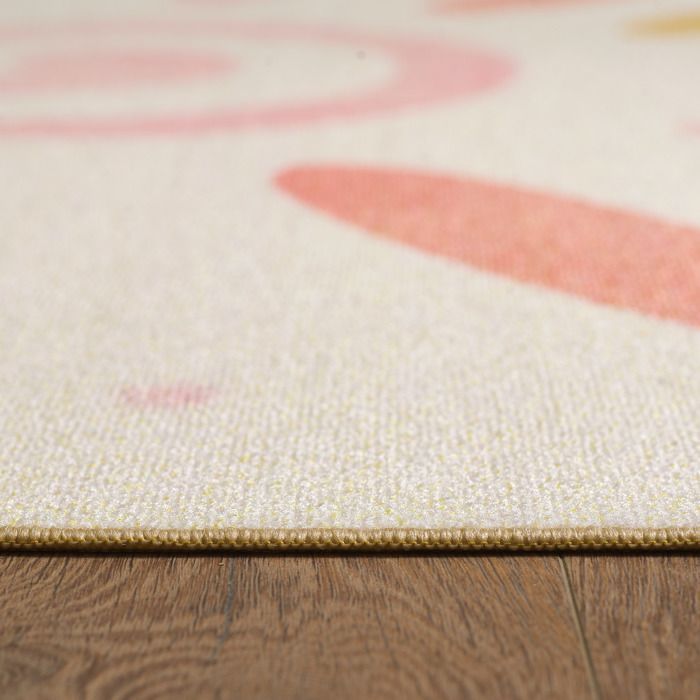 Alfombra infantil Carpetsale24 con estampado de sol, color beige, 80x120 cm, alfombra para dormitorio infantil, alfombra para habitación de bebé.