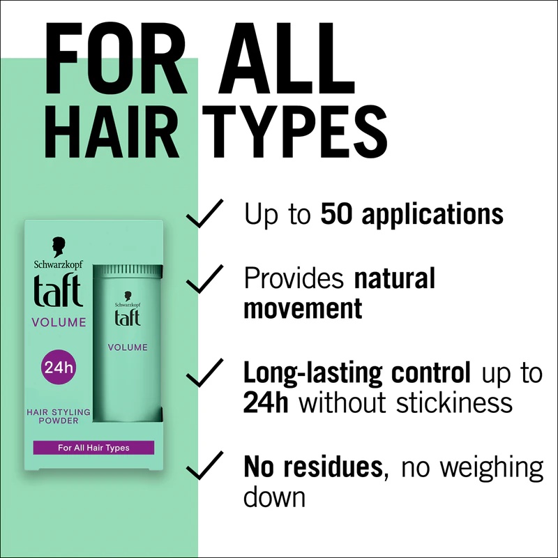 Schwarzkopf Taft Volume plaukų pudra apimčiai padidinti