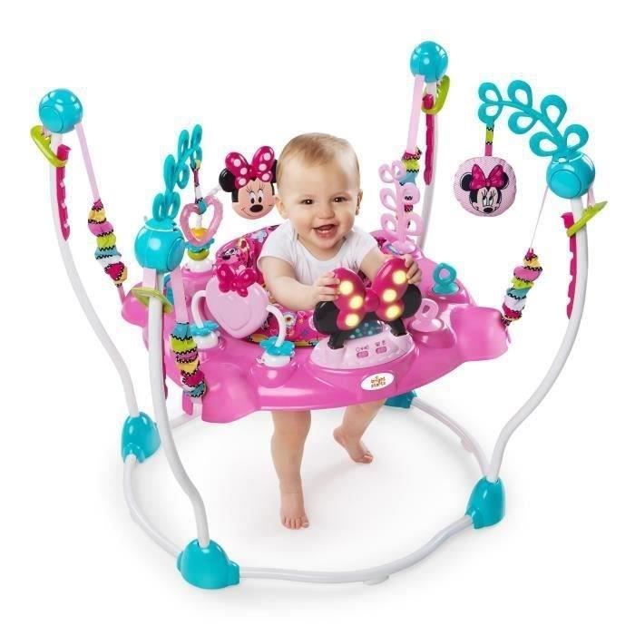 Minnie Mouse loopstoel met springgedeelte - Roze - Licht en geluid - DISNEY BABY