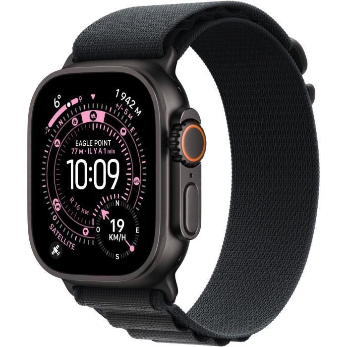 Apple Watch Ultra 3 GPS + Cellular - 49 mm - Cassa in titanio nero - Cinturino Alpine Loop nero - Taglia piccola