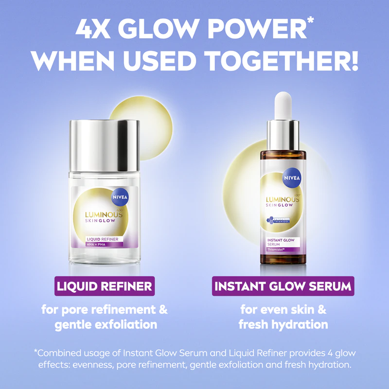 NIVEA Luminous 630 Skin Glow vyhladzujúca kúra s rozjasňujúcim efektom