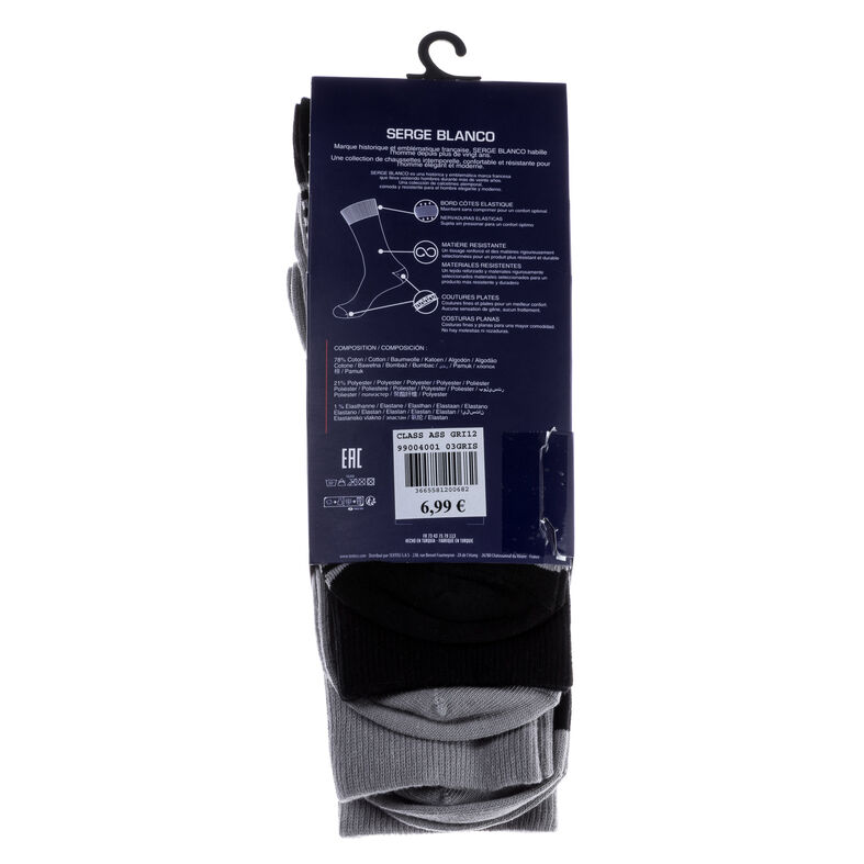 Calcetines y medias grises para hombre