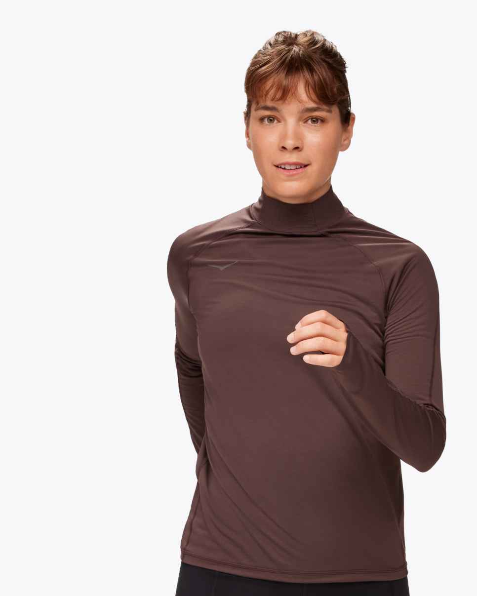 HOKA Layer for cold weather Raisin