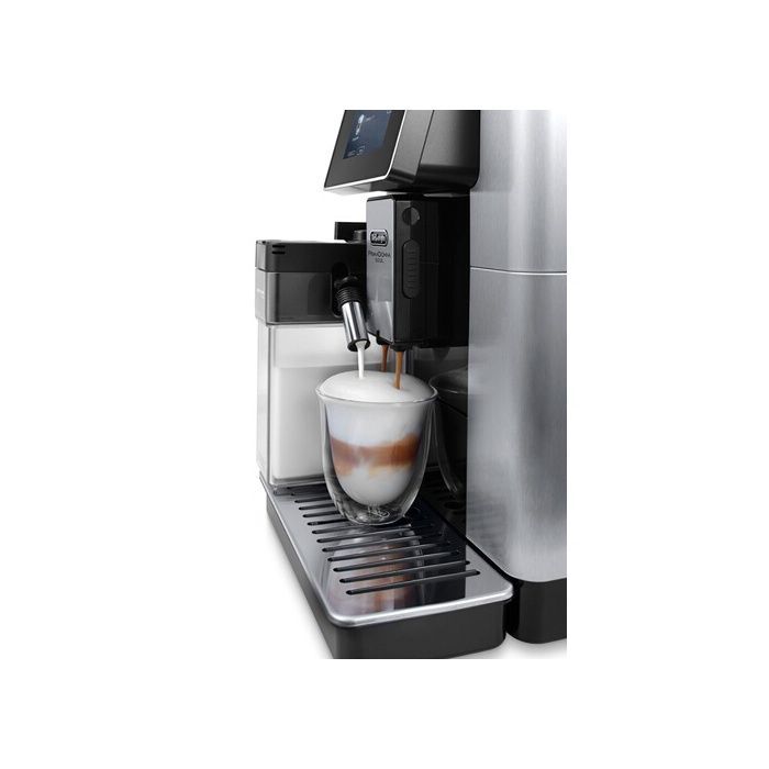 Cafetera espresso Delonghi Prima Donna Soul con molinillo ECAM610.75.MB 1450W, color negro y plata - 8004399334885